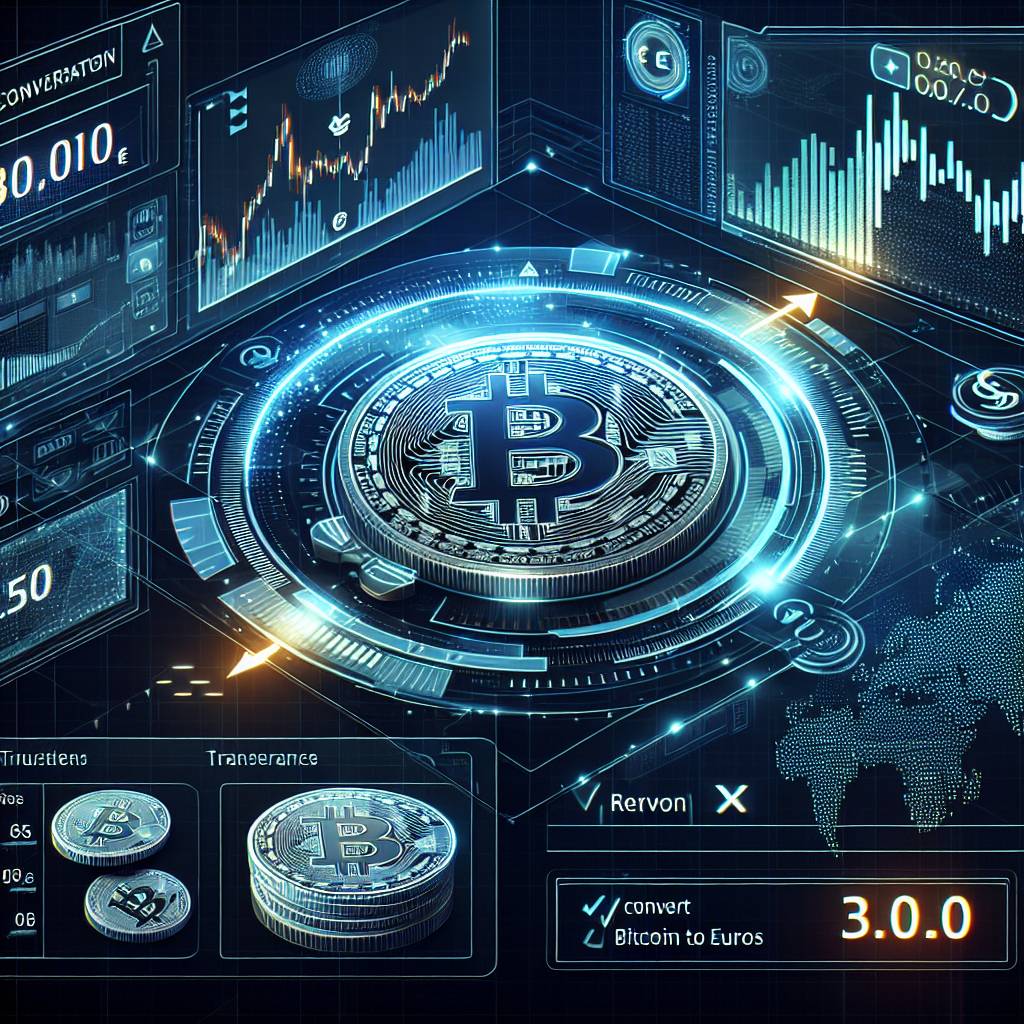 How can I convert euros to cryptocurrencies like Bitcoin and Ethereum?