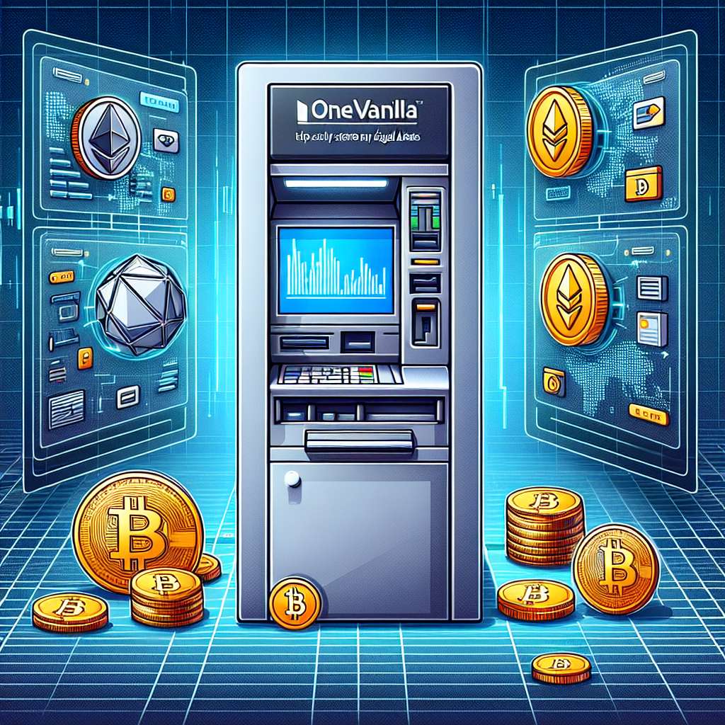 How can onevanilla atm help me securely store and manage my digital assets?