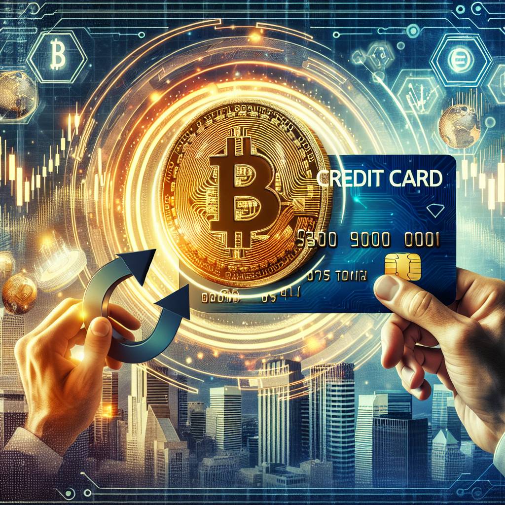 How can I convert my credit card balance to Bitcoin?