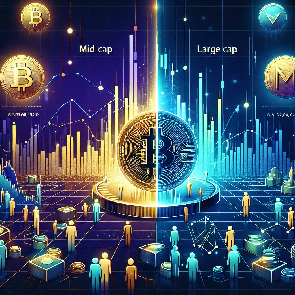 How does investing in mid cap cryptocurrencies differ from large cap or small cap cryptocurrencies?