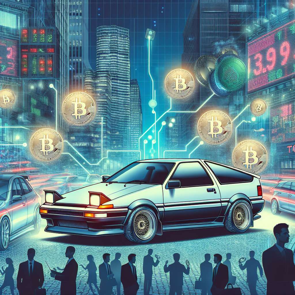 How can I buy a Toyota AE86 using cryptocurrency?