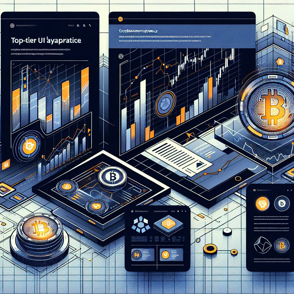 What are the best UI design practices for DLT platforms in the online cryptocurrency industry?