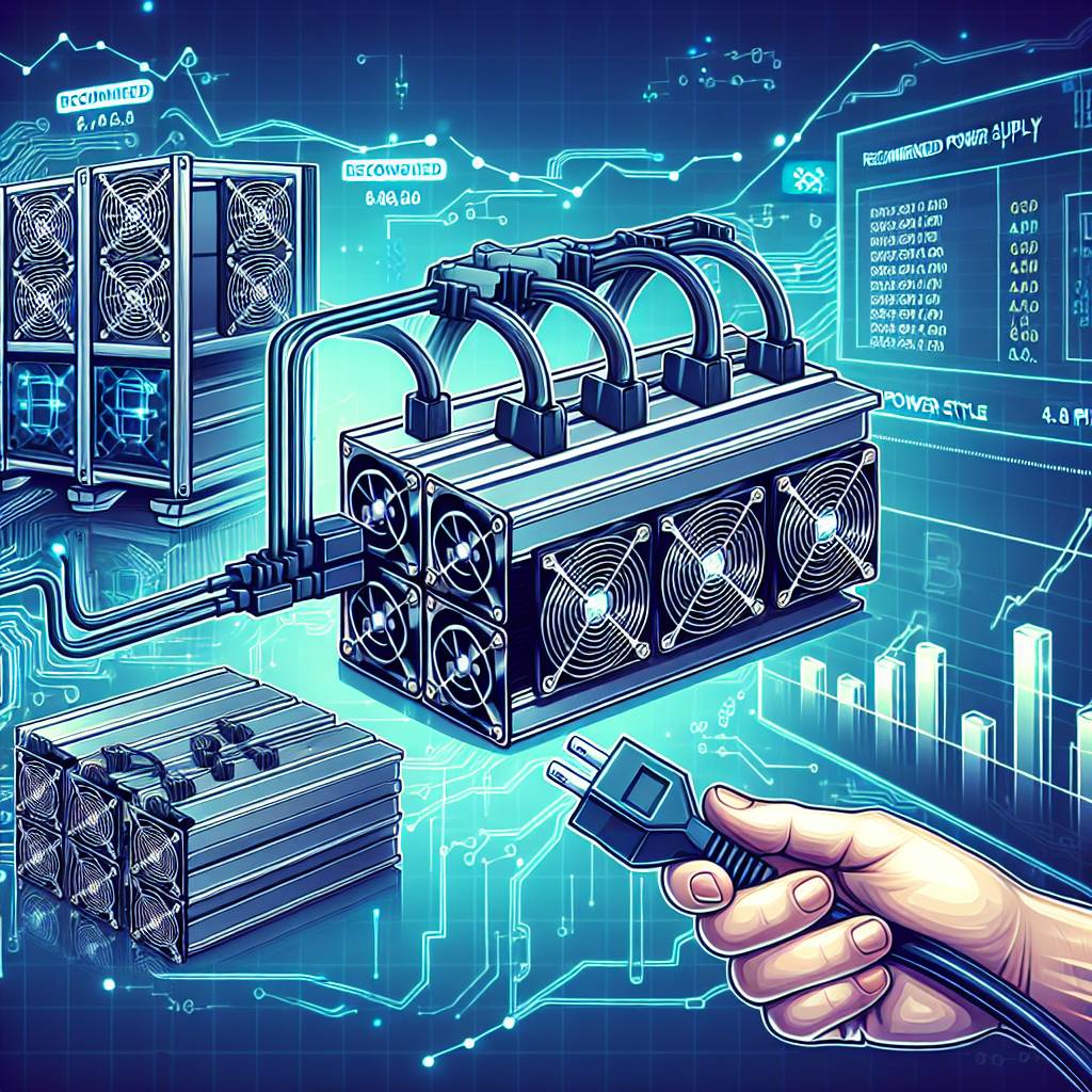 What are the recommended 8 pin power supplies for powering high-end digital currency mining rigs?