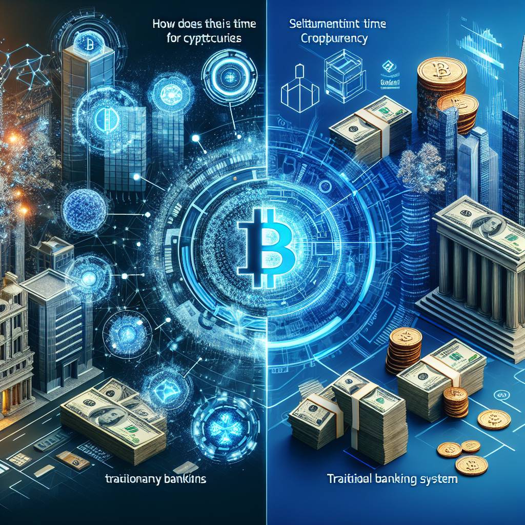 How does the settlement time for EFT transactions in the cryptocurrency market compare to traditional financial institutions?