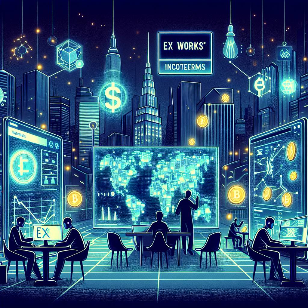 How can ex-works incoterm be implemented effectively in the context of cryptocurrency exchanges?