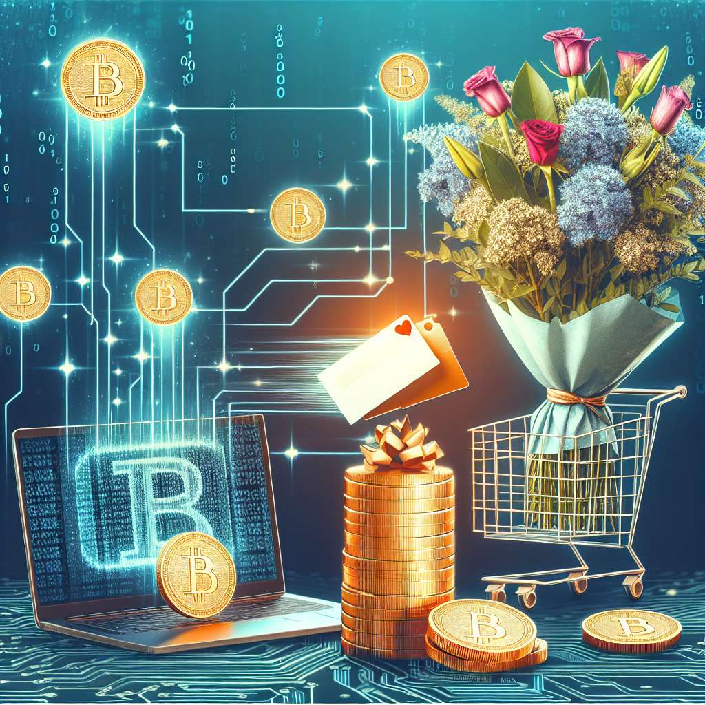 What are the best ways to send flowers with a gift card using digital currencies?