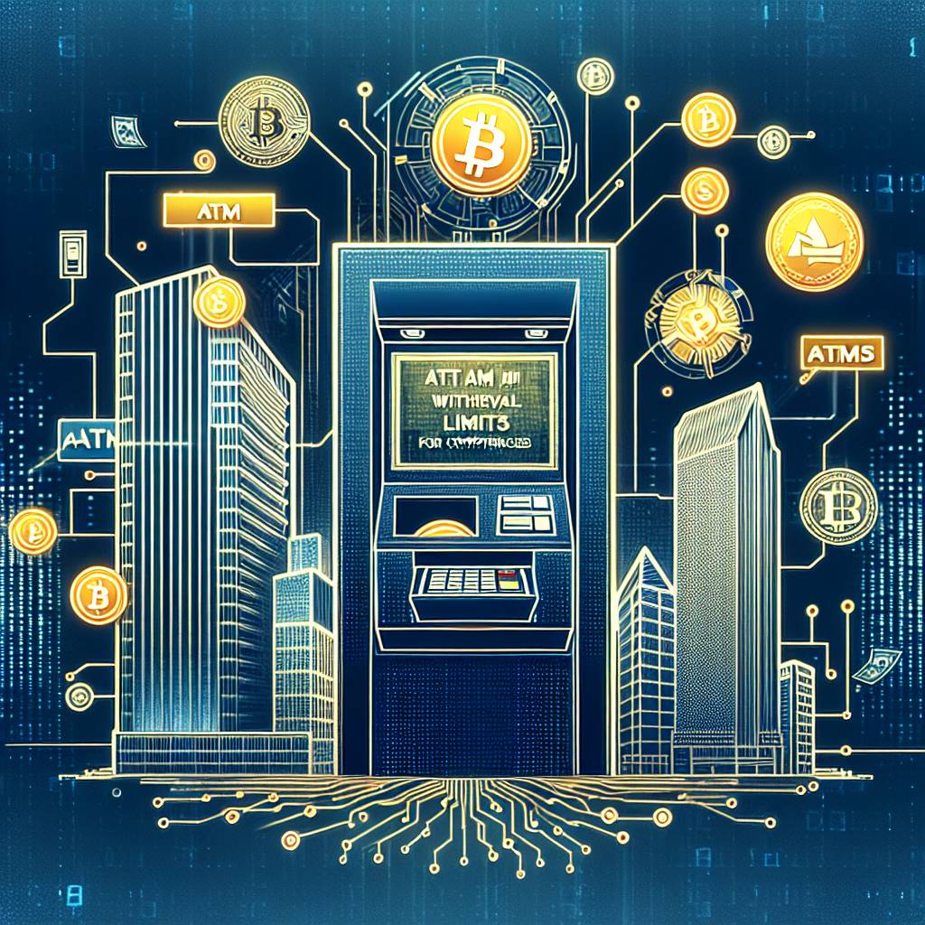 What are the maximum ATM withdrawal limits for cryptocurrencies on Charles Schwab?