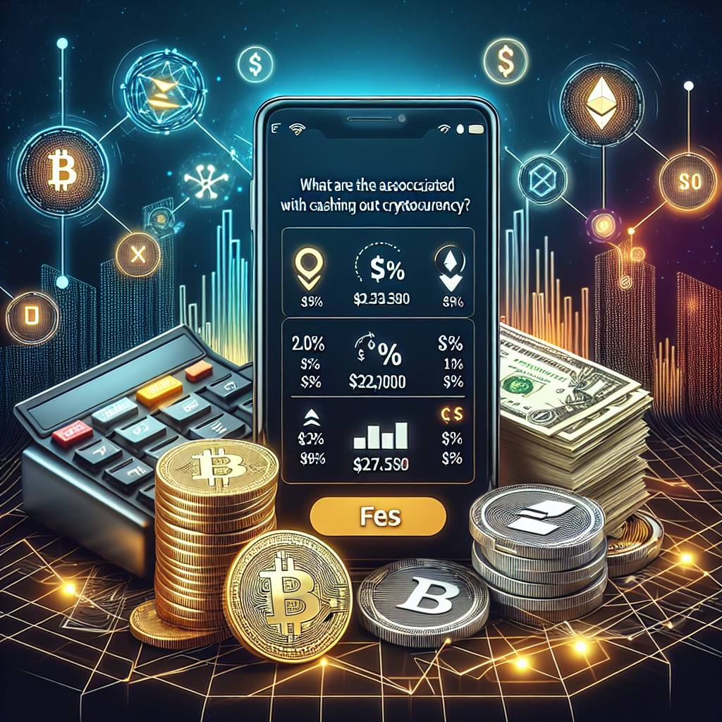 What are the fees associated with cashing out cryptocurrencies on the Cash App?