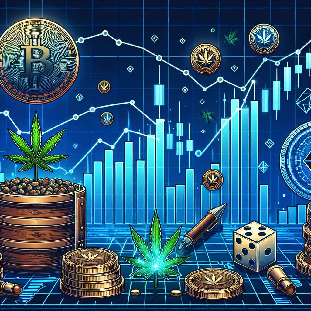 What are the potential risks and rewards of investing in marijuana-related cryptocurrencies?