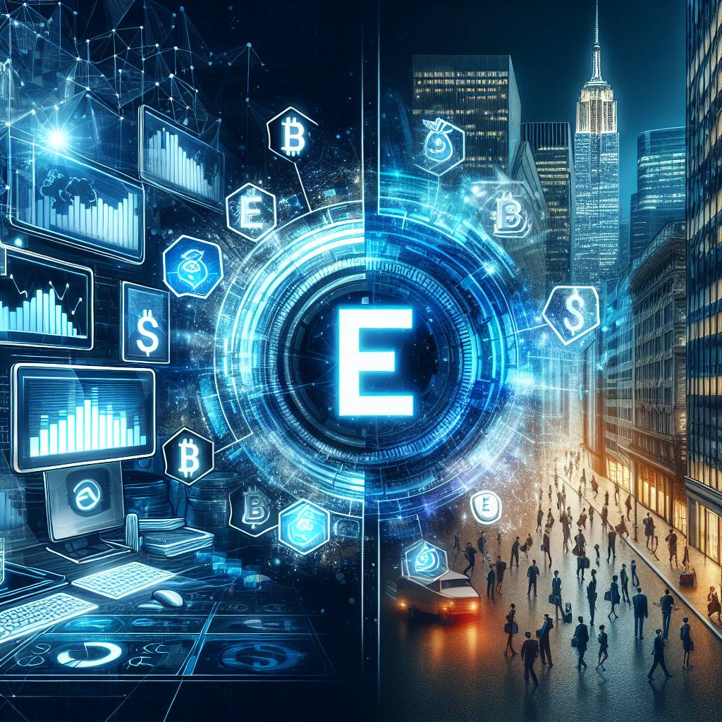 How does e-trading work in the cryptocurrency market?