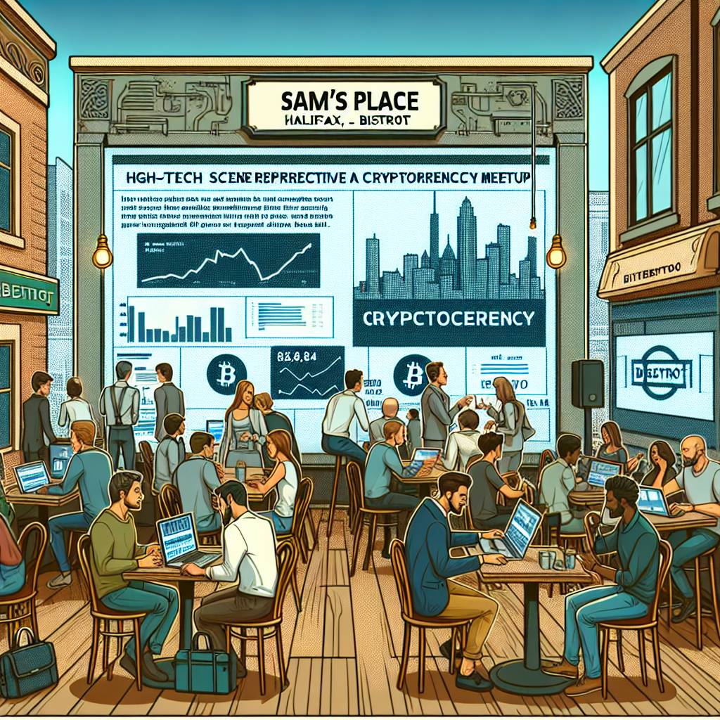 Are there any local cryptocurrency meetups or events happening at Sam's Place in Halifax, PA?