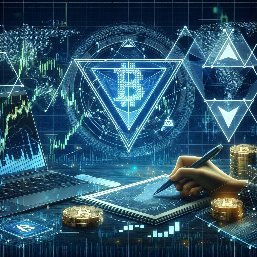 Which cryptocurrencies have shown significant price movements based on triangles and wedges patterns?