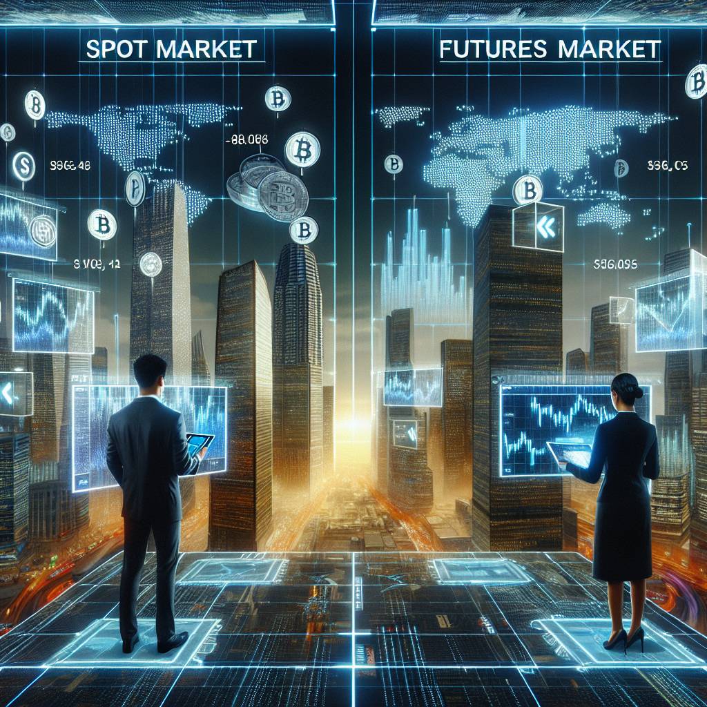 What is the difference between spot and future markets in the cryptocurrency industry?