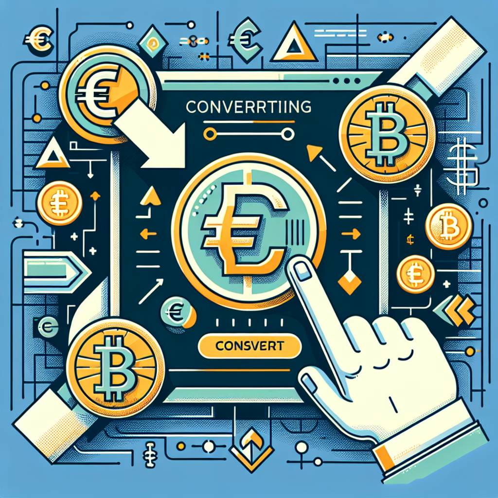 How can I convert 1 euro to digital currencies like Bitcoin or Ethereum?