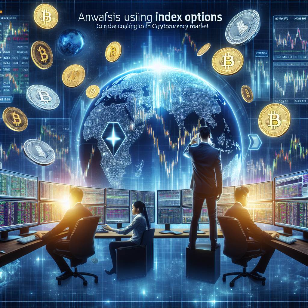 What are the advantages of using index options in the cryptocurrency market?
