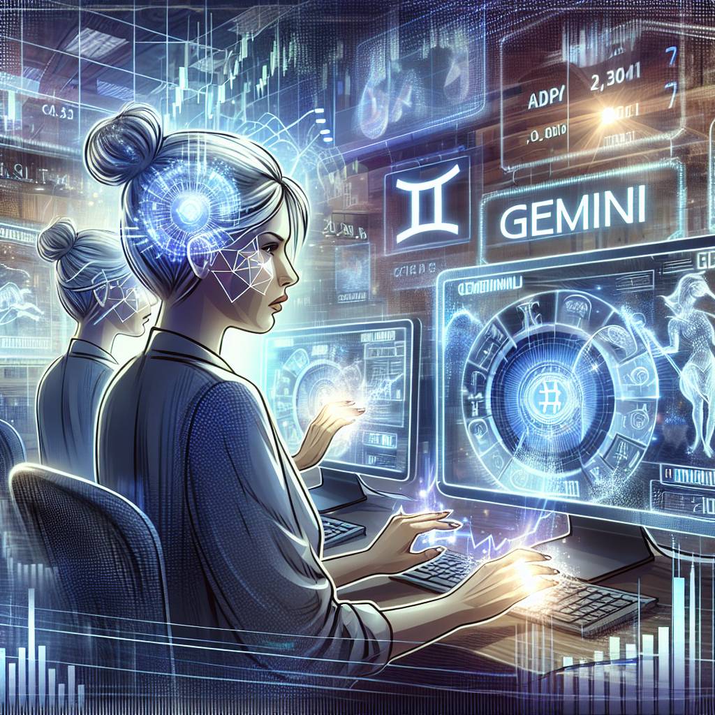 Are there any specific job recommendations for Gemini individuals interested in the world of digital currencies?