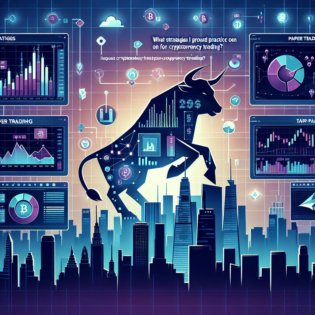 What strategies can I practice through paper trading on Webull for cryptocurrency trading?