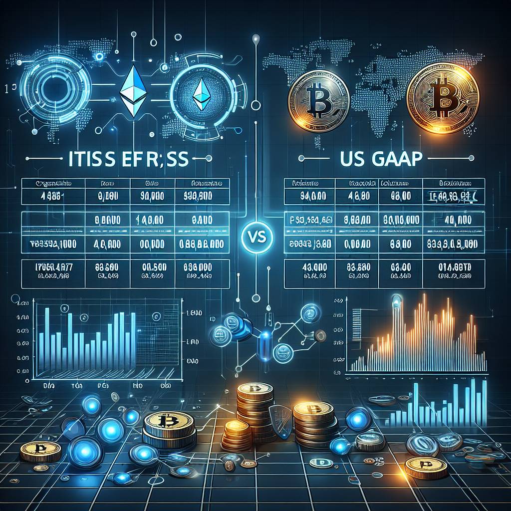 What are the key similarities and differences between IFRS and US GAAP when it comes to reporting cryptocurrency assets and liabilities?