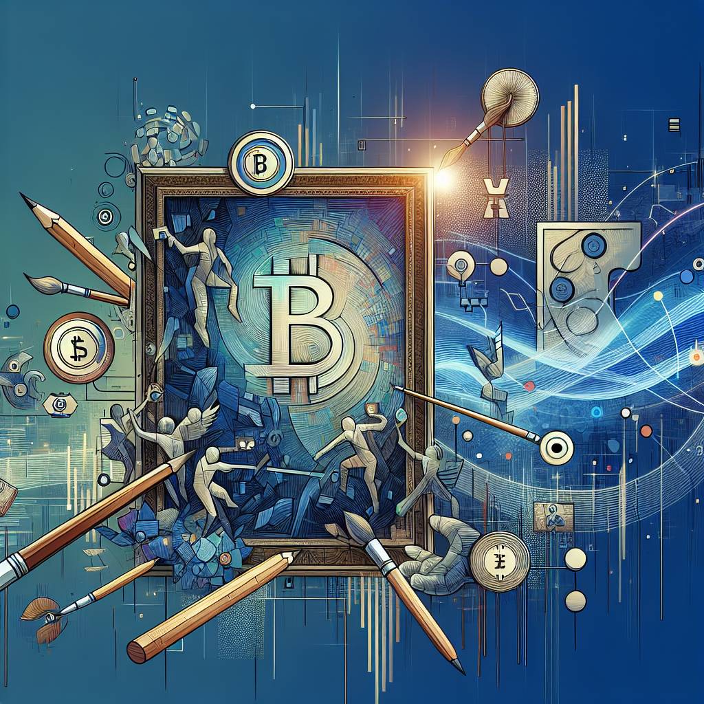 How can artists leverage blockchain technology to monetize their artwork in the cryptocurrency market?