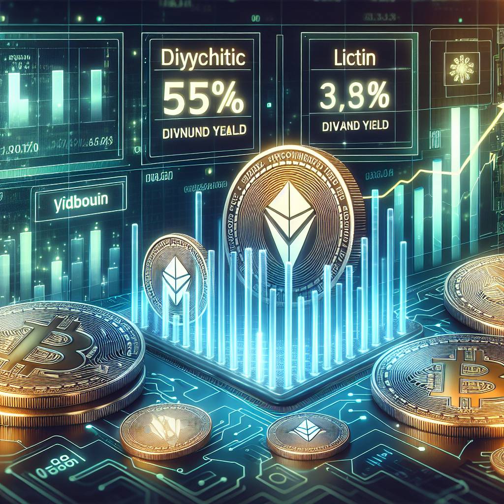 Which cryptocurrencies offer a 5% dividend yield?