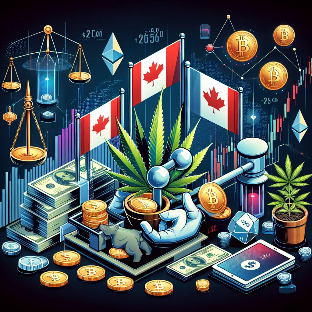 What are the potential risks and rewards of investing in digital currencies for Canadian pot stocks?