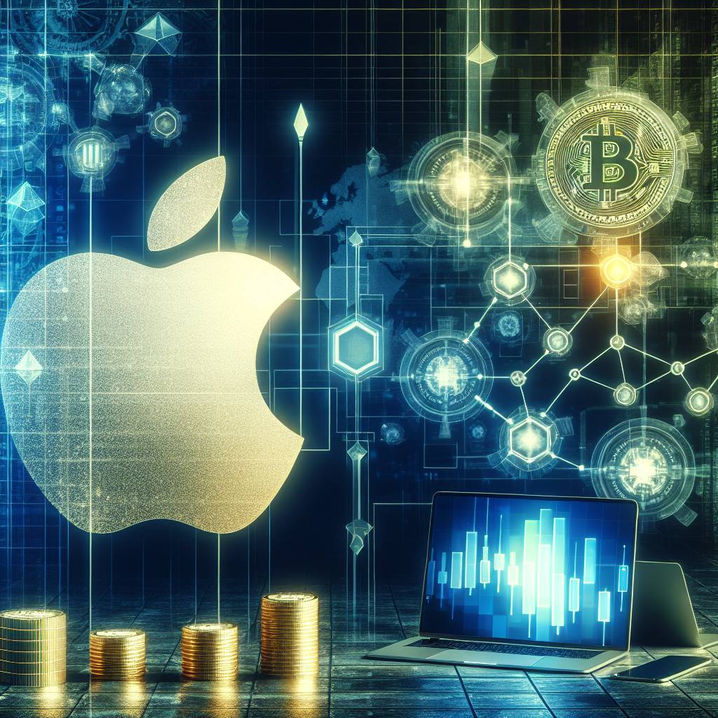 Which cryptocurrencies have similar financial ratios to Apple?