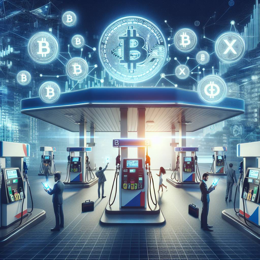 What are the advantages of using cryptocurrency for transactions at a gas station like Green Acres?