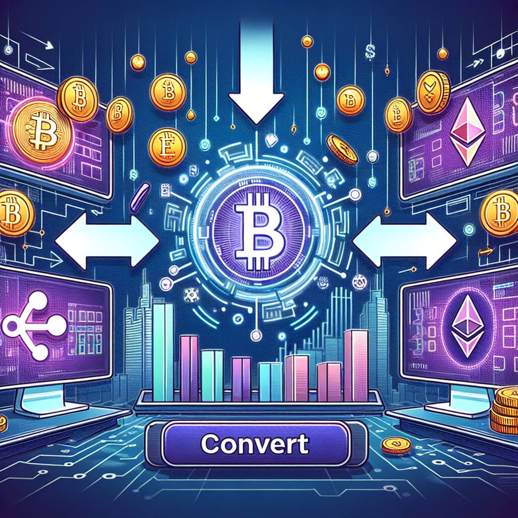 How can I convert my digital assets into different cryptocurrencies using an online tool?