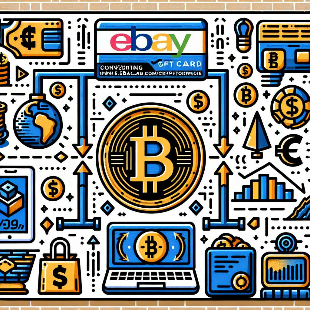 How can I convert www.ebay.com/giftcard balance into cryptocurrencies?