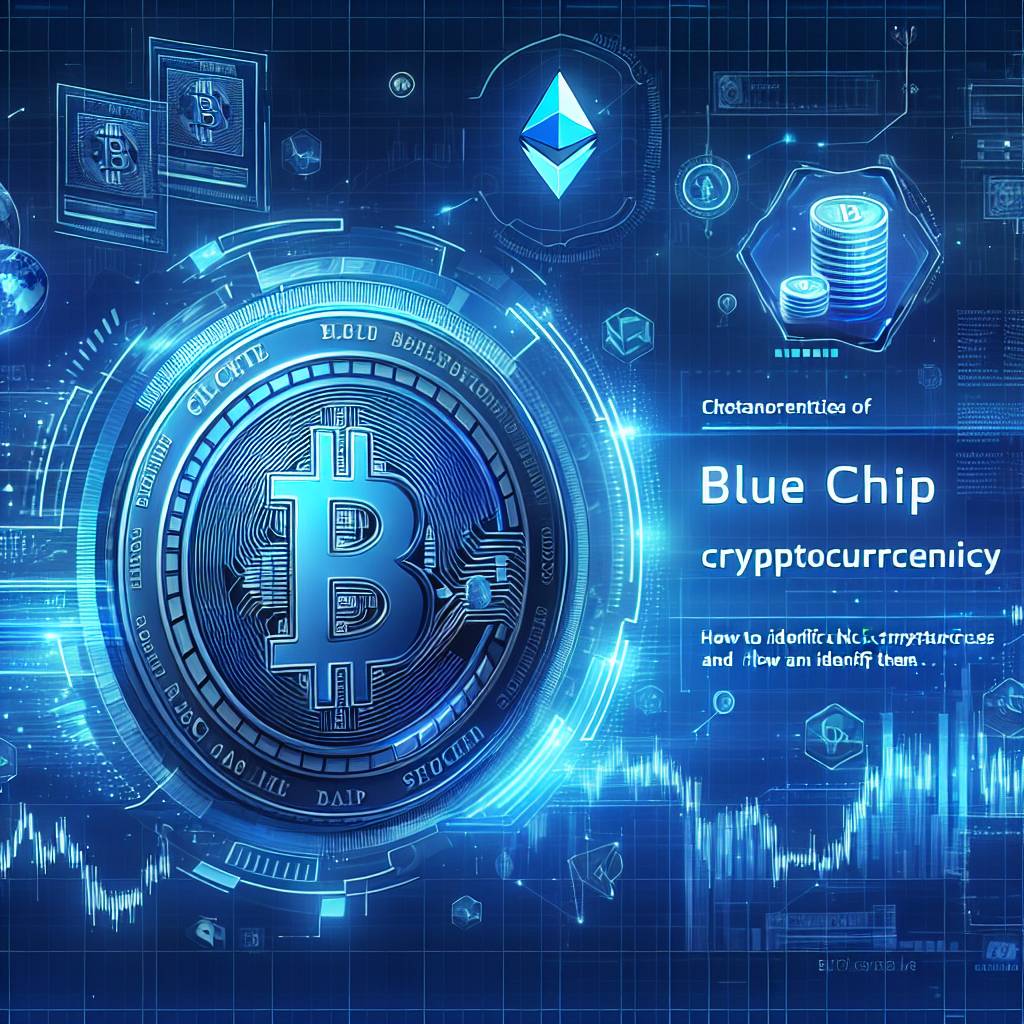 What are the characteristics of a blue chip cryptocurrency and how can investors identify them?