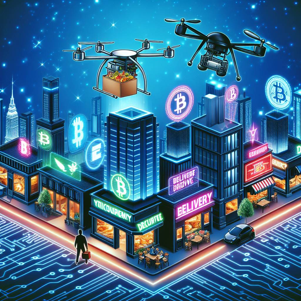 Are there any local restaurants that allow payment in digital currencies for delivery?