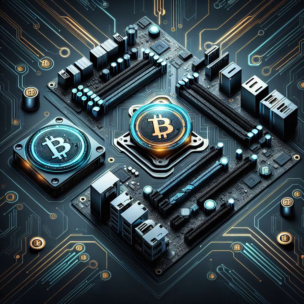 Are there any recommended motherboards for cryptocurrency mining that don't have onboard graphics?