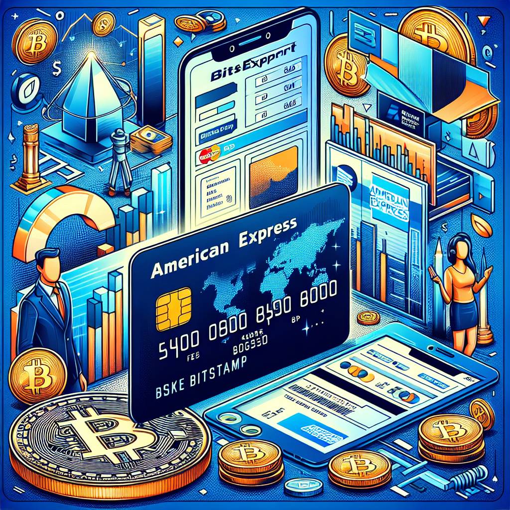 What are the fees associated with using American Express on Bitstamp to buy digital currencies?
