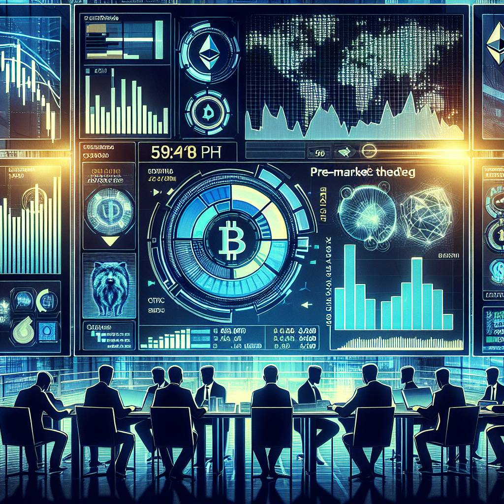 Are there any specific tools or indicators recommended for premarket trading of cryptocurrencies on TD Ameritrade?