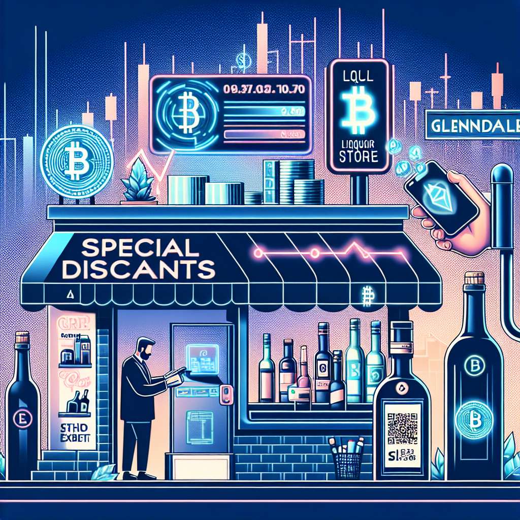 Are there any liquor stores in Glendale that offer special discounts for customers paying with cryptocurrencies?