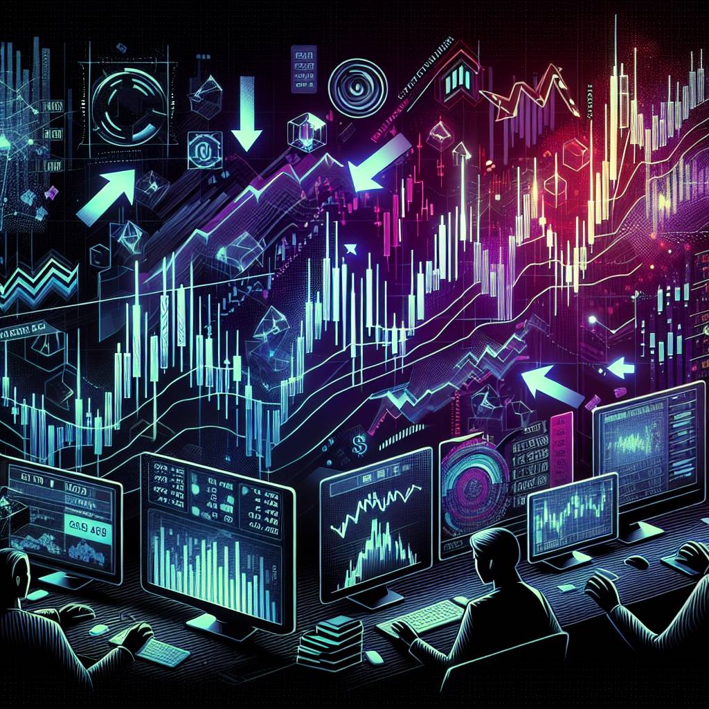 What are the key elements to look for in a candlestick chart when trading cryptocurrencies?