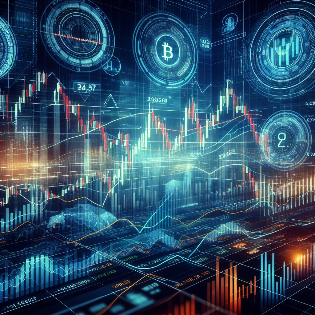 What are the key indicators to look for on online stock charts when trading cryptocurrencies?