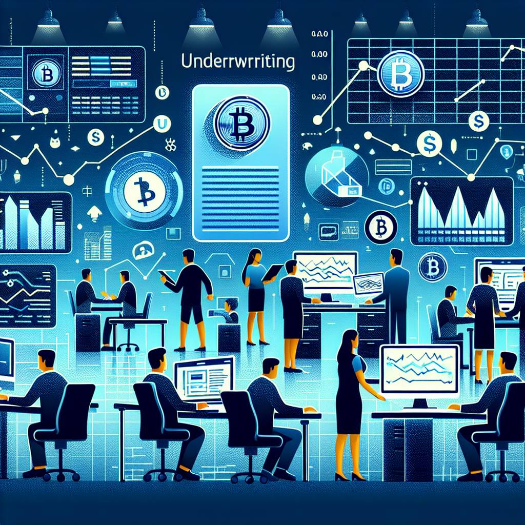 How does the underwriting process work for cryptocurrency initial public offerings (IPOs)?