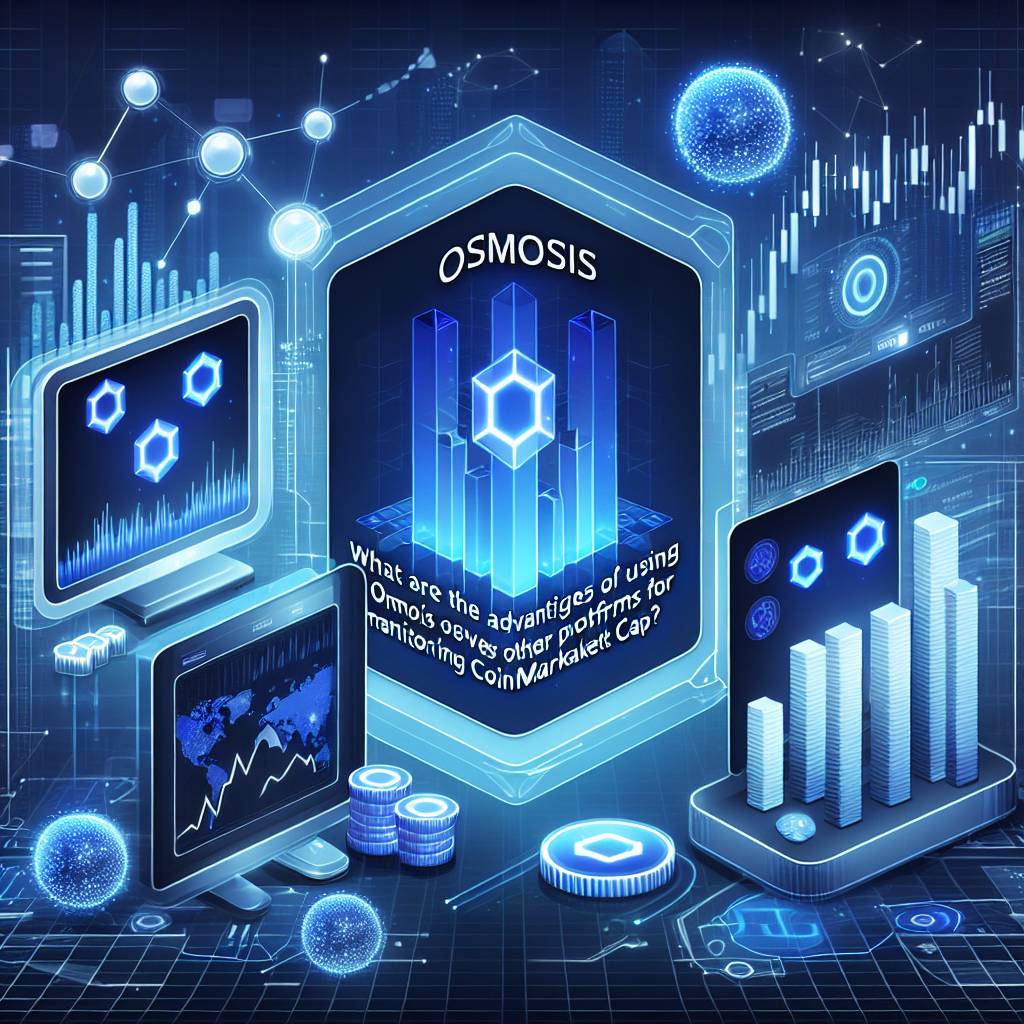 What are the advantages of using Osmosis over other platforms for monitoring CoinMarketCap?
