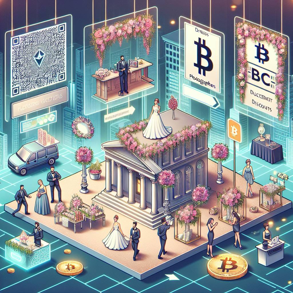 Which wedding vendors offer discounts for paying with BTC?
