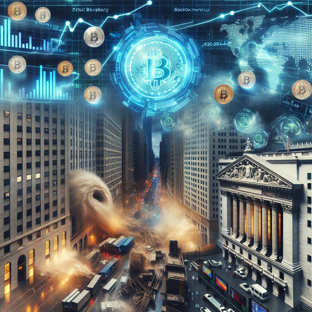How did the stock market crash affect the cryptocurrency industry?