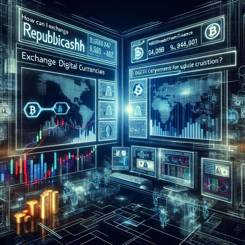 How can I exchange digital currencies for Republicash in Auburn, Maine?