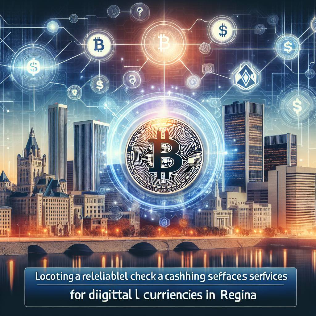 How can I find reliable check cashing services for digital currencies in Regina?