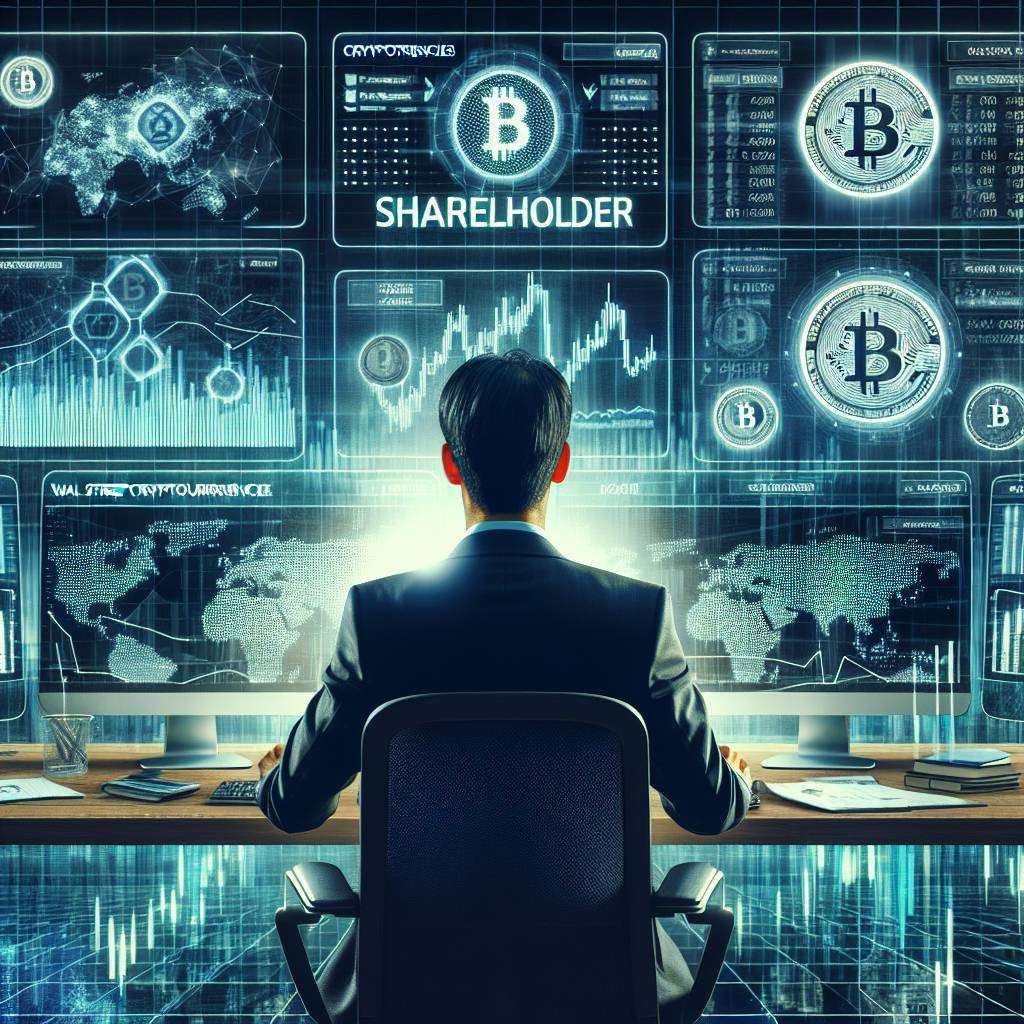 What is the definition and example of a shareholder in the context of cryptocurrencies?