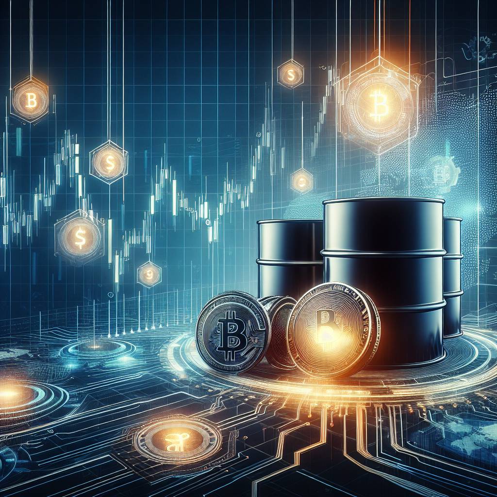 How does the fluctuation of crude oil stock price affect the value of cryptocurrencies?