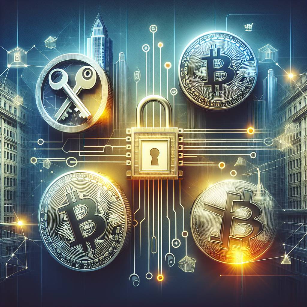 What is the role of public private key encryption in securing digital currencies?