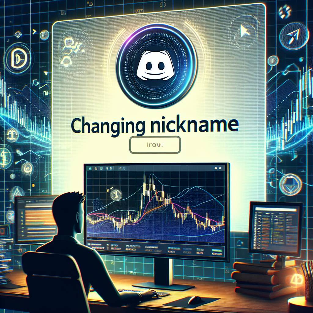 What are the steps to change my nickname on a cryptocurrency Discord server?