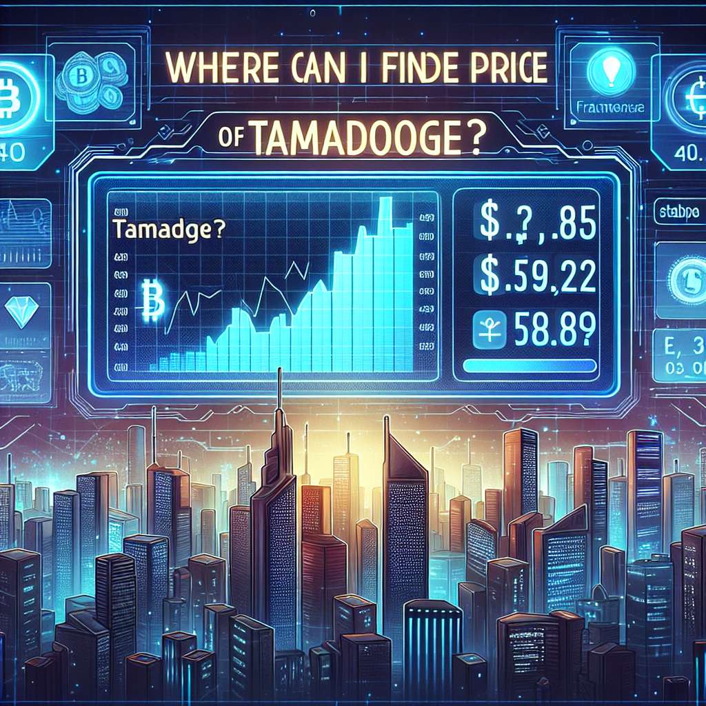 Where can I find the live price of Tamadoge?