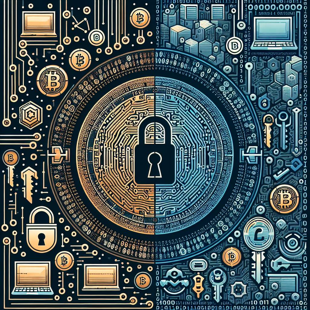 What are the differences between asymmetric and symmetric encryption in the context of cryptocurrency?