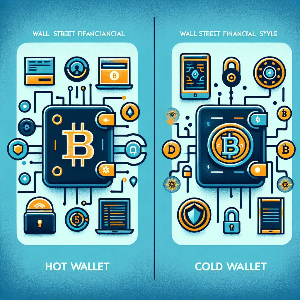 How do hot wallets and cold wallets differ in terms of security for holding digital currencies?